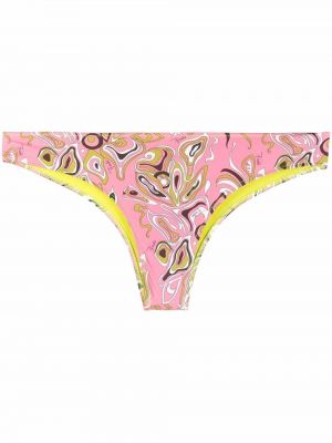 Bikini con stampa Pucci rosa