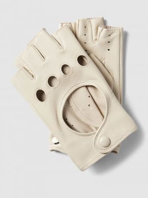 Rękawiczki skórzane Roeckl białe