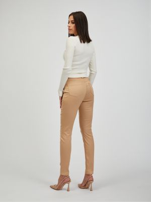 Kalhoty skinny fit Orsay béžové