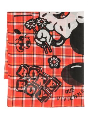 Schal mit print Kenzo rot