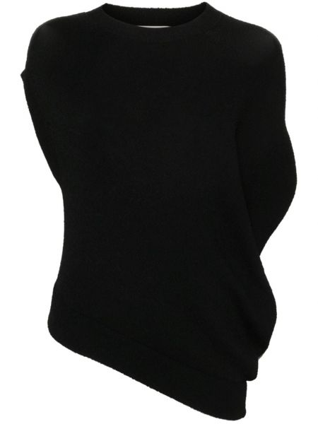 Asymetrický pletený top Fendi čierna