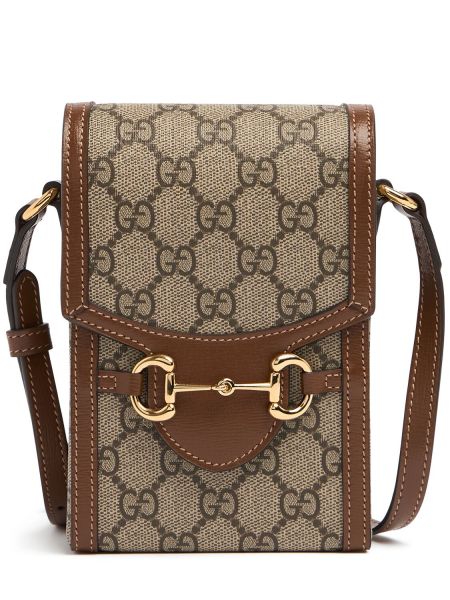 Farvet taske Gucci brun