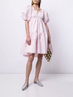 Vestido de tejido jacquard Cecilie Bahnsen rosa