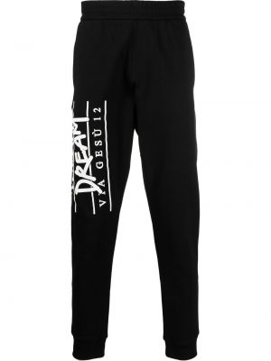 Pantalon de joggings à imprimé Versace noir