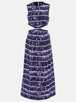 Pamučna midi haljina Altuzarra plava