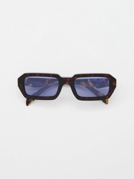 Коричневые очки солнцезащитные Prada