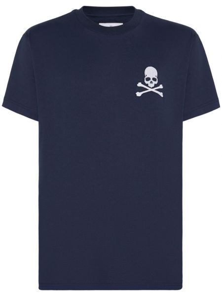 T-shirt brodé Philipp Plein bleu