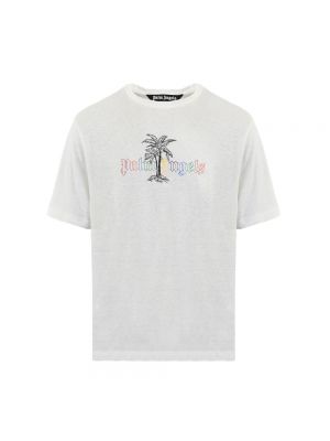 Chemise à imprimé Palm Angels blanc