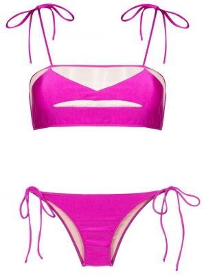 Prozorni bikini Adriana Degreas roza