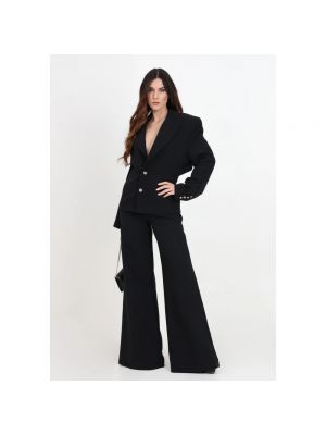 Hose ausgestellt Versace Jeans Couture schwarz