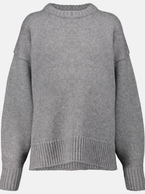 Maglione di lana di cachemire The Row grigio