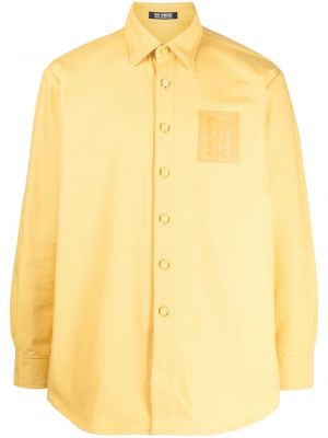 Βαμβακερό πουκάμισο Raf Simons κίτρινο