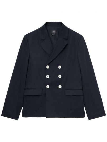 Dobbeltradet blazer A.p.c. blå