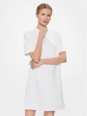 Priliehavé šaty Armani Exchange biela