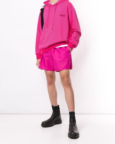 Sudadera con capucha con cordones Wooyoungmi rosa