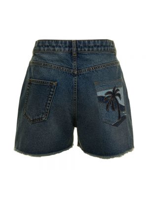 Jeans shorts Palm Angels blau