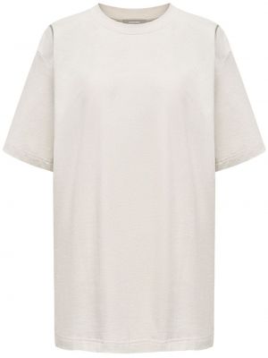Bavlněné tričko s kulatým výstřihem 12 Storeez bílé