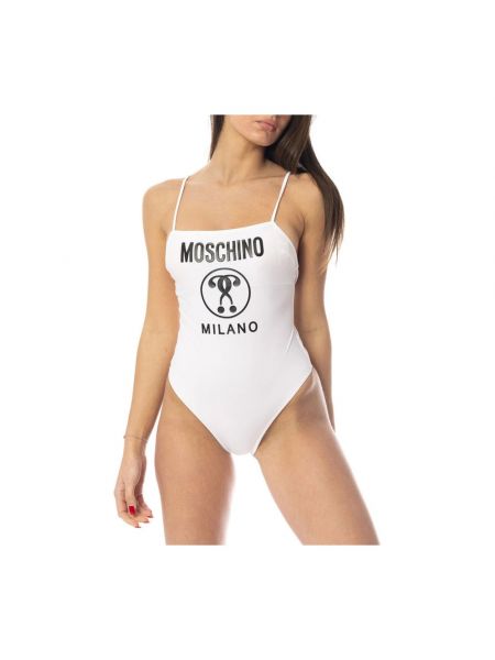 Stroj kąpielowy jednoczęściowy Love Moschino biały