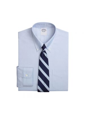 Hemd mit geknöpfter aus baumwoll mit button-down-kagen Brooks Brothers blau