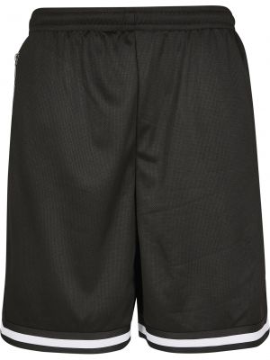Ριγέ παντελόνι από διχτυωτό Urban Classics μαύρο