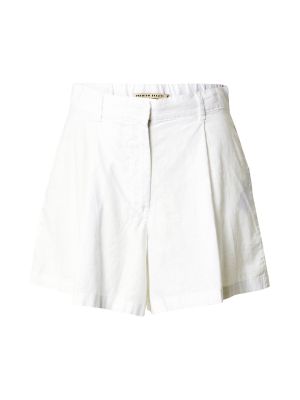 Pantaloni plissettati Gina Tricot bianco