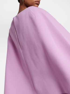 Μάλλινη μίντι φόρεμα Emilia Wickstead ροζ