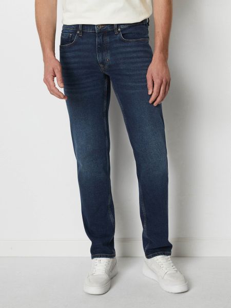 Бавовняні прямі джинси Marc O'polo сині