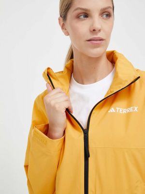 Nepromokavá bunda Adidas Terrex žlutá