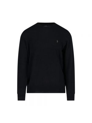 Sweter wełniany Ralph Lauren czarny