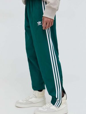 Fonott sport nadrág Adidas Originals zöld
