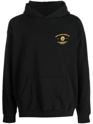 Raštuotas džemperis su gobtuvu Sporty & Rich juoda