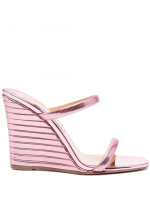Sandale mit keilabsatz Aquazzura pink
