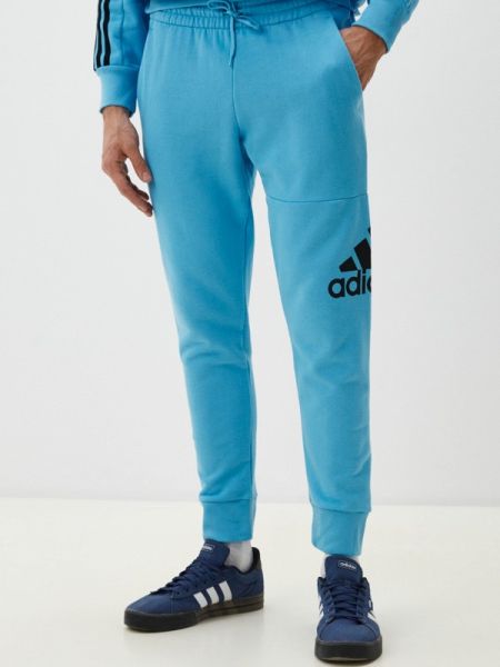 Спортивные штаны Adidas голубые