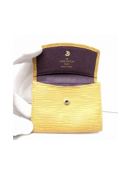 Cartera de cuero Louis Vuitton Vintage amarillo