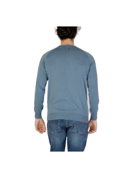 Sweter z długim rękawem z okrągłym dekoltem U.s Polo Assn. niebieski
