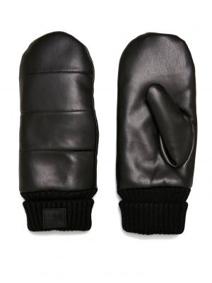 Kožené rukavice z imitace kůže Urban Classics Accessoires černé