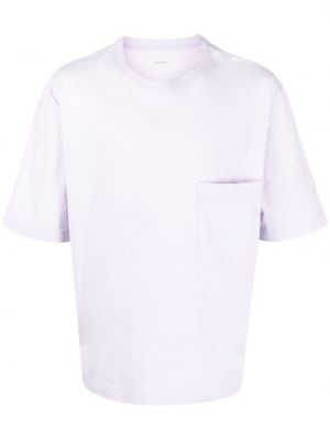 Bombažna majica Lemaire vijolična
