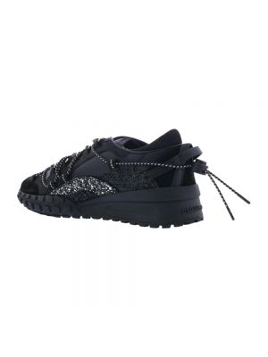 Sneakersy sznurowane koronkowe Dsquared2 czarne
