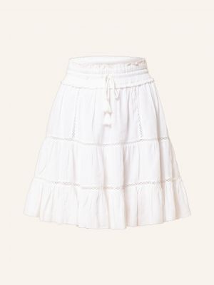 Mini spódniczka z falbankami Isabel Marant Etoile biała