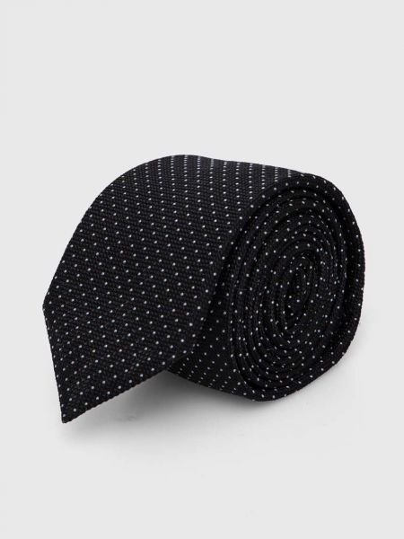 Шовкова краватка Hugo чорна
