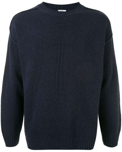 Jersey con bordado de tela jersey Kent & Curwen azul