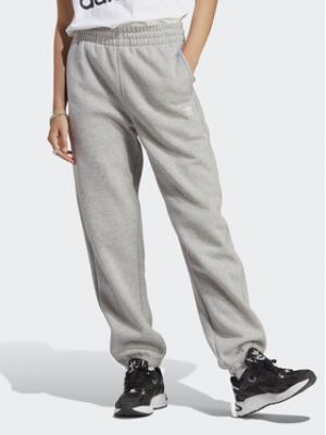 Pantalon de sport en polaire Adidas Originals gris