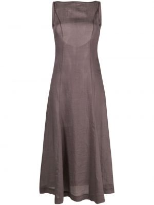 Sukienka midi wełniana Paloma Wool fioletowa