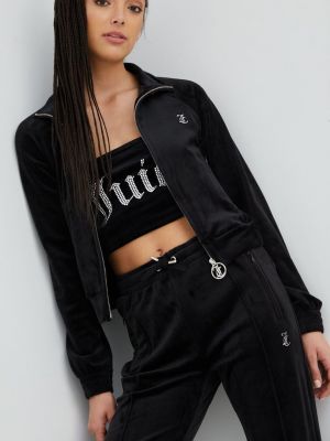 Juicy Couture felső , női, nyomott mintás - Fekete