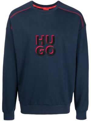 Trykt sweatshirt Hugo blå