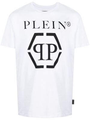 Tričko s potiskem Philipp Plein bílé