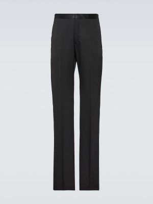 Pantaloni clasici de lână Givenchy negru