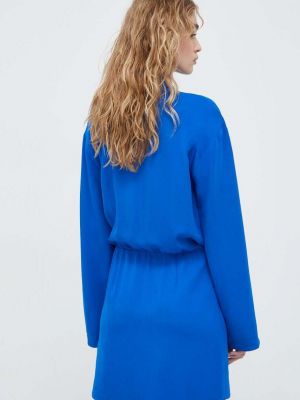 Mini šaty Samsøe Samsøe modré