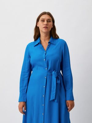Платье-рубашка Elena Miro голубое