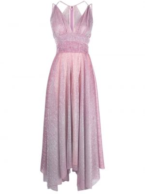 Sukienka długa Talbot Runhof różowa